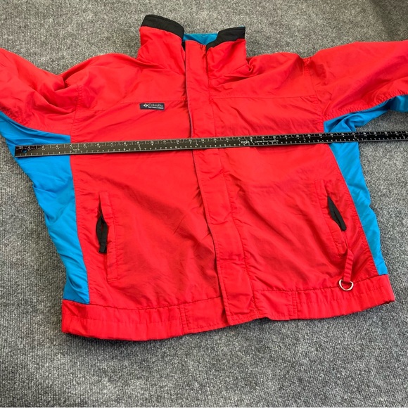 Columbia Vintage Bugaboo Outer Layer Jacket Men's M Red blue skiing Full Zip - Picture 4 of 11